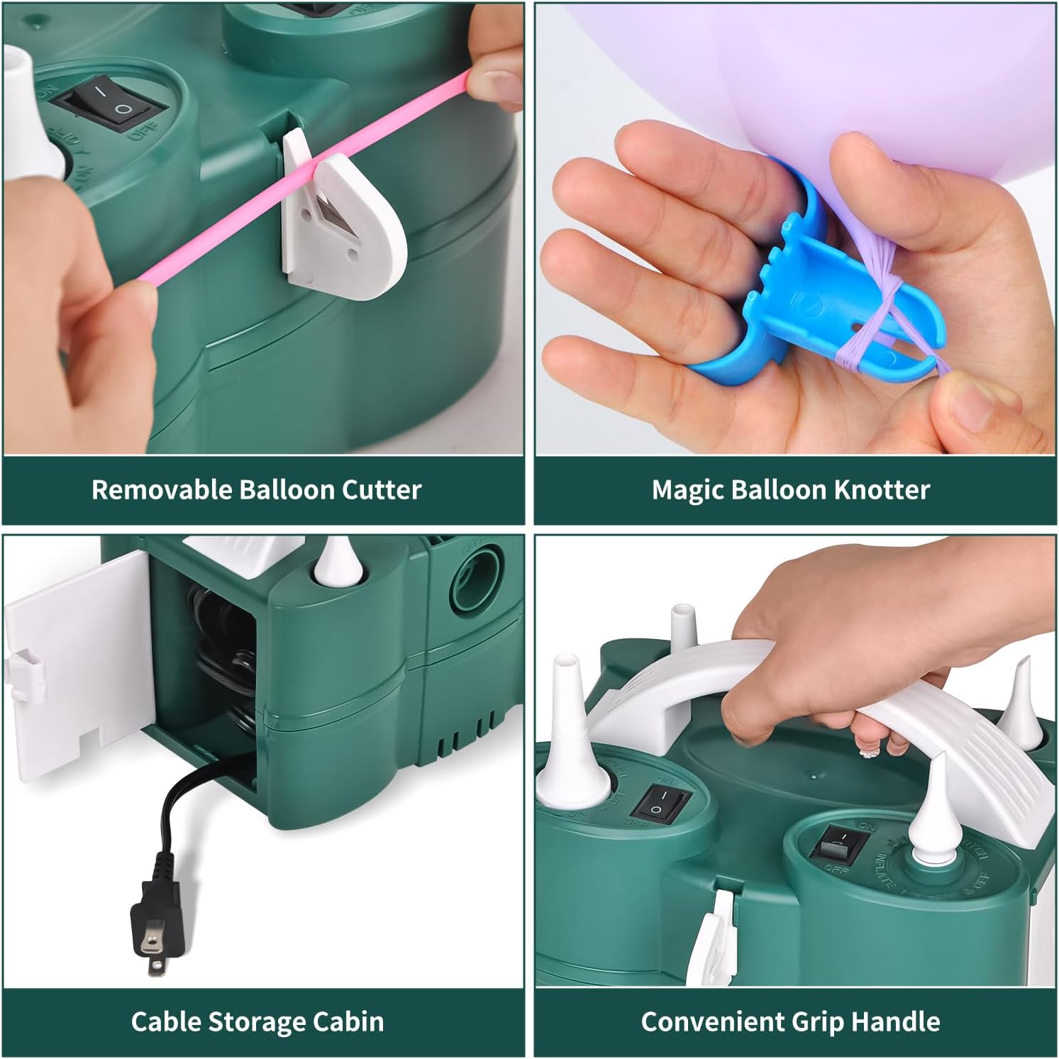 ID IDAODAN Electric Balloon Pump 3-in-1 Inflator photo 4