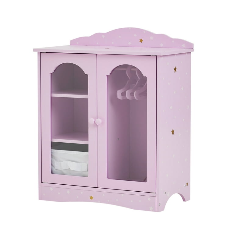 Olivia's Little World Twinkle Stars Princess Wooden Closet with