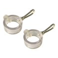 thumbnail image 2 of 2x anillos de asta de bandera accesorios de Clip de ojal fácil de usar herramienta de fijación de asta de bandera duradera giratoria de 360  degree para, 2 of 8