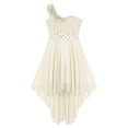 thumbnail image 5 of CHICTRY Girls Chiffon Princess Dress One Shoulder Flower Girl Party Ball Gown, 5 of 7