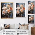 thumbnail image 4 of Designart "White Peonies love expression II" Floral Floater Framed Canvas Art Print, 4 of 7