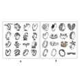 thumbnail image 2 of Lindo Animal Serpiente Anillo Ajustable Conjunto Dedo Completo Declaración Anillo Punk Anillo, 2 of 4