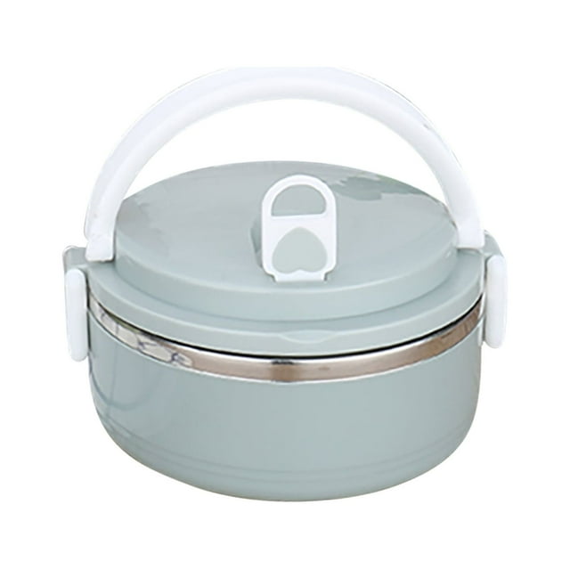 Meitianfacai Boîte à Lunch Contenant Alimentaire, 700 ml 1 Couche Boîte à Lunch Ronde pour Aliments Boîte à Lunch en Acier Inoxydable Boîte à Lunch Boîte de Rangement pour Aliments Boîte à Lunch pour Enfants Aliments Chauds