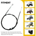 thumbnail image 2 of 75 inch Throttle Cable for Go Kart Compatible with VM22 VM24 Predator 212cc 196cc GX160 GX200 5.5hp 6.5hp Engine Manco American Sportworks Kandi Yerf Dog Go Cart Lawn Mower Parts (2 PCS), 2 of 9