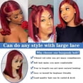 thumbnail image 6 of Short Bob Wigs Straight Human Hair 13x4 Lace Front Human Hair Wig Bone Straight Wig, 6 of 7