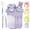 Purple, variant on Kawaii Water Bottle, 26oz Cute Water Bottle with Straw, Double Drinking Design, Leakproof, Multiple Locking, 3D-Cartoon Pattern, Portable Water Bootle for Travel, Picnic, Sport (Purple)