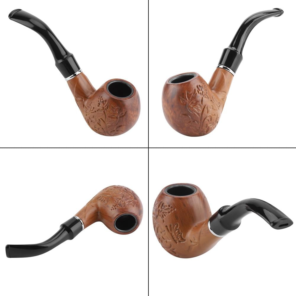 TOPINCN Collectible Durable Smoking Resin Pipe Carve Pattern Tobacco