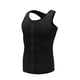 thumbnail image 1 of EeaseMX Chaleco adelgazante transpirable y cómodo, camiseta de compresión muscular para entrenamiento de cintura, corsé moldeador de fitness para hombre, talla L (negro), 1 of 8