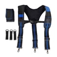 thumbnail image 5 of Suspenders Belt Multi-Pockets Y Type Tool Hanging Work Belt Braces Adjustable Suspension Rig for Carpenter Electrician Work ,Adjustable, 5 of 5