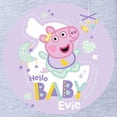 thumbnail image 2 of CafePress - Peppa Pig: Hello Baby Evie - Cute Infant Baby Football Bodysuit, 2 of 3