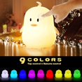 thumbnail image 3 of Lindo Pingüino Luz Nocturna Para Niños, Regalos De Cumpleaños Kawaii Decoración De La Habitación Decoraciones De Dormitorio Para Bebés, Niñas Y Niños, Led 9 Porta Animales Que, 3 of 5