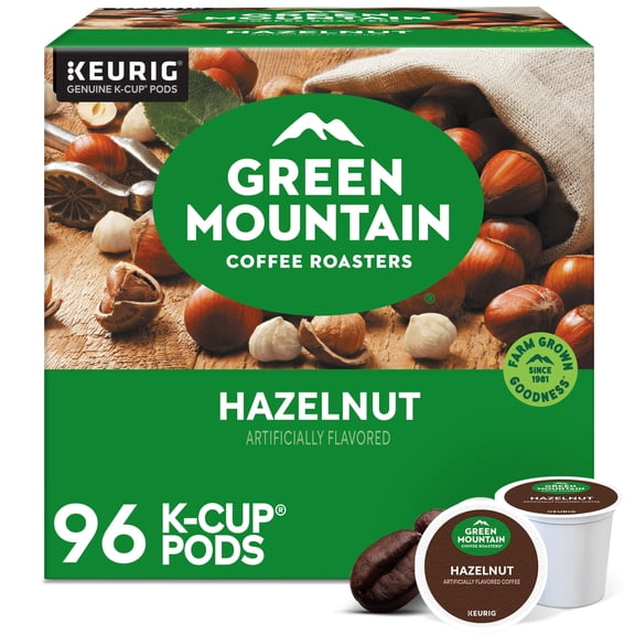 Green Mountain Coffee Roasters Hazelnut Coffee, Keurig Single-Serve K-Cup pods, Light Roast, 96 Count VT2