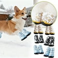 thumbnail image 5 of Chaussures d'Hiver pour Animaux, Semelle en Caoutchouc Doublée en Molleton pour Petits et Moyens Chiots, Marche et Randonnée en Plein Air par Temps Froid, 5 of 5
