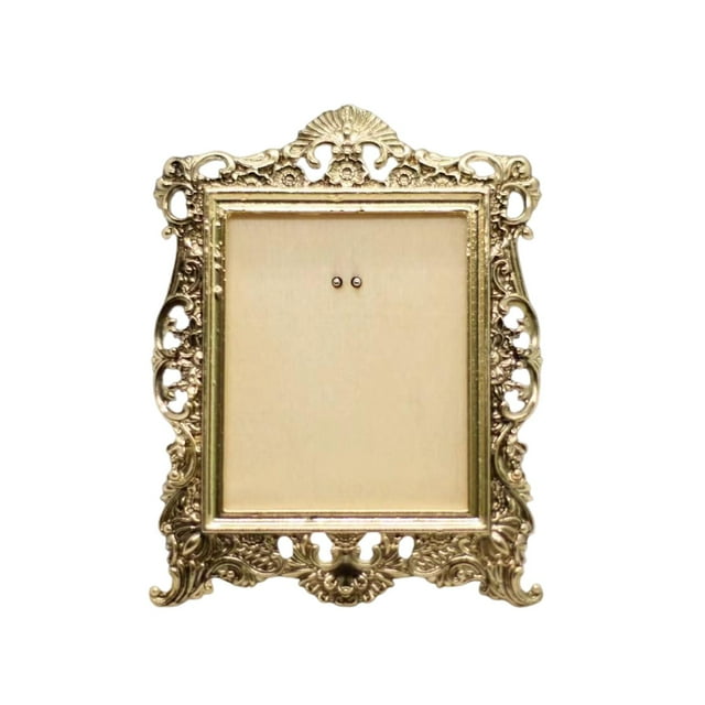 Milaget Miniature Photo Frame, DIY Accessories, Photo Frame Accessories ,Mini Wall Mural Brass