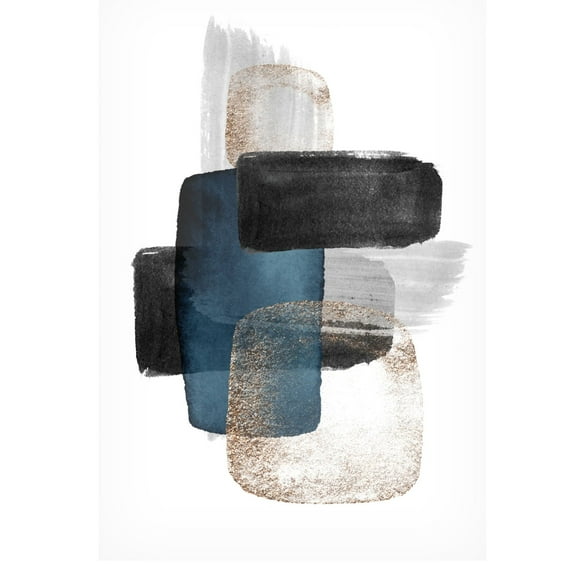 Trademark Fine Art Sally Ann Moss Night Blue 2 Canvas Wall Art