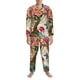 thumbnail image 3 of Fotbe Butterflies And Flowers Painting Pijama de Hombre con Estampado de Manga Larga, Conjunto de 2 Piezas, Ropa de Dormir Suave y Cómoda con Bolsillos-X-Large, 3 of 7