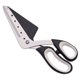thumbnail image 1 of Tijeras para pizza, cortador de pizza con pala, hoja afilada de acero inoxidable de grado alimenticio y mango suave, tijeras de cocina multifuncionales, 27 cm, negro -, 1 of 5