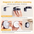 thumbnail image 4 of 2-Pack Picture Lights for Wall, Magnetic Art Display Picture Lights with Remote, 3 Lighting Modes Battery Operated Picture Light, Dimmable & Timer Art Wall Lights for Pictures, Black, 4 of 7