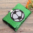 thumbnail image 3 of Boys Football Diary with Lock and Key, Sequin Notebook Kids Diary School Travel Notebook Gift (Green) (1 pc) Zekai, 3 of 5