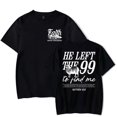thumbnail image 4 of “He Left The 99 To Find Me” Graphic T-Shirt for Women, Christian Faith Cotton Short Sleeve Crew Neck, 4 of 4