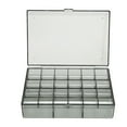 thumbnail image 2 of Caja organizadora de pendientes, contenedores de almacenamiento de joyería de acrílico negro translúcido, gran capacidad, 30 compartimentos, 2 of 12