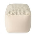thumbnail image 3 of Butler Fernandos Woven Pouffe - Cream/Ivory, 3 of 6
