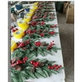 thumbnail image 6 of 2 Pcs Christmas Teardrop Swag Decorations, Christmas Teardrop Wreath Artificial Bells Pinecones Berries Hanging Decor, Red Checked Bow Swag Decorations for Front Door Mantle Wall Indoor Home Decor, 6 of 10