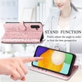 thumbnail image 3 of Crossbody Wallet Cell Phone Case for Samsung Galaxy A04S/A13 5G (Not 4G), Cute Cat Dog Cartoon Style Flip Case Cover with Removable Lanyard Strap for Samsung Galaxy A13 5G/A04S MGG Rose Gold, 3 of 6