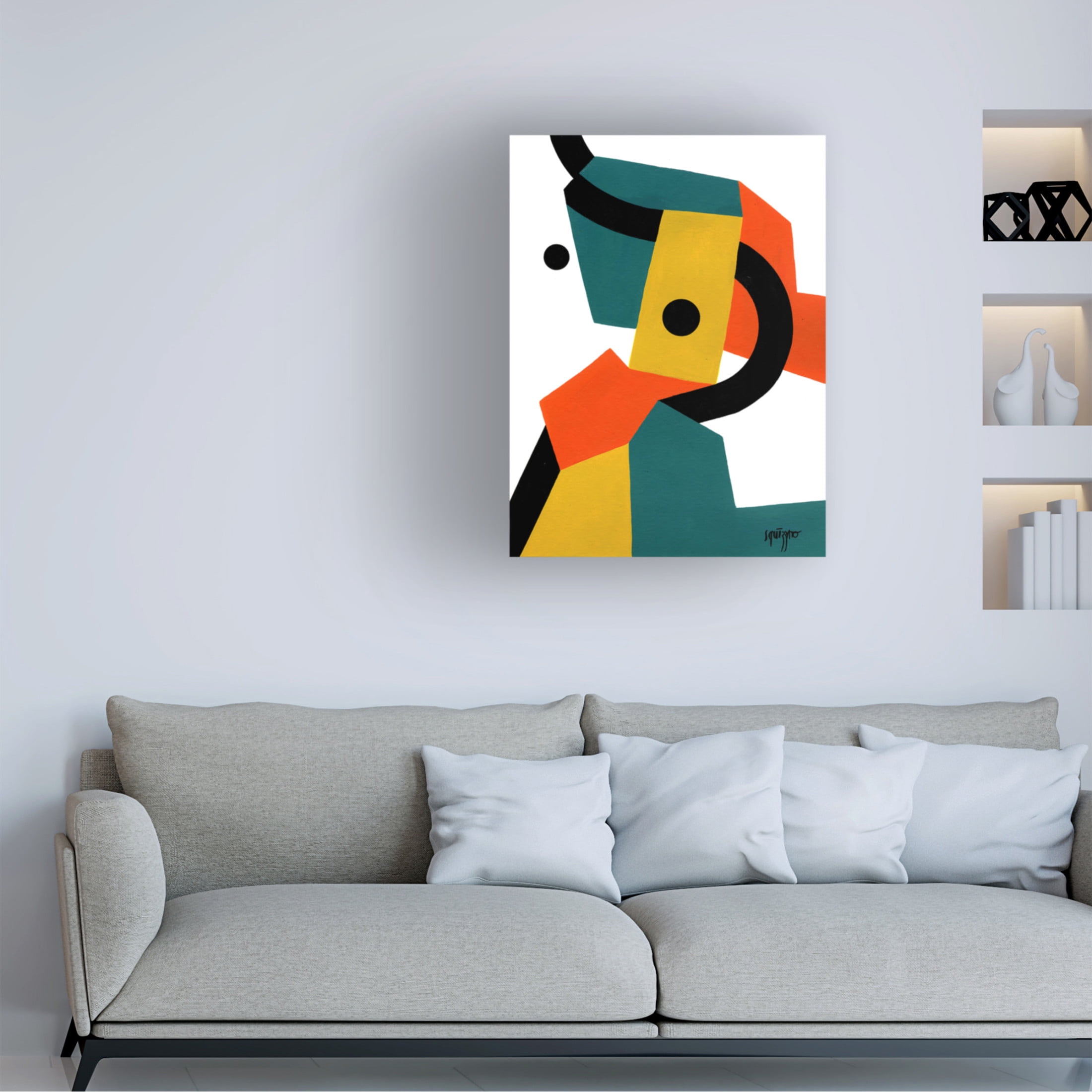 Canvas Wall Art - Antony Squizzato 'Jackylan' Wall Art for Living Room, Bedroom, or Office Décor by Trademark Fine Art - 14 x 19 Inches
