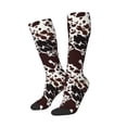 thumbnail image 2 of Haiem Cow Skin Socks, Funny Novelty Crazy Design Cotton Socks Sports Socks Knee High Socks For Men, Women,1Pairs - Gift For Working Friends, 2 of 8
