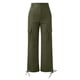 thumbnail image 5 of Pantalones cargo de cintura alta para mujer: pantalones anchos con 6 bolsillos, material de spandex, tallas XS-XXL, 5 of 6