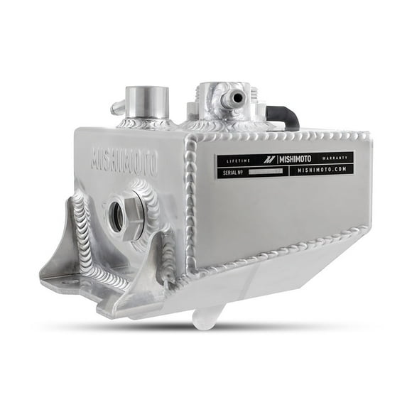 Mishimoto Radiator Overflow Tank MMRT-MUS-24P 8.13 Inch Width x 7.97 Inch Height; 0.31 Gallon Fluid Capacity; Polished; Aluminum; With Overflow Hose