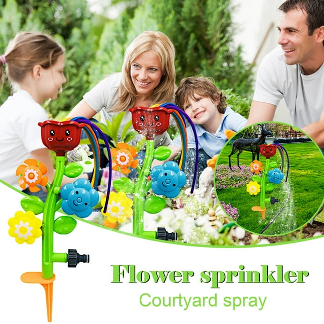 PVCS Splash Flower Yard Water Sprinkler Lawn Sprinkler For Kids Summer Outdoor Toy