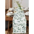 thumbnail image 2 of Table Runner Dresser Scarf 13 x 108 Inch Spring Sage Green Eucalyptus Plant Leaf Table Runners Non-Slip Heat Kitchen Dining Table Decor for Indoor Outdoor Home Party Decoration, 2 of 7