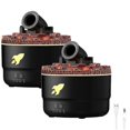 thumbnail image 3 of (Black) 2pcs Mini Cannon Humidifier Aroma Diffuser With 2 Modes 7 Colors Led Timesr And Adjustable Settings, 3 of 4