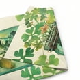 thumbnail image 6 of PHYHOO St Patricks Day Watercolor Green Shamrock Jar Garden Flag Small Burlap Yard Hello Lucky Holiday Flag White, 6 of 6
