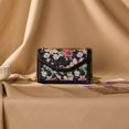 thumbnail image 5 of Wrangler Women's Flap Crossbody Purse, Vintage Floral Print Shoulder Bag with Chain Strap, Black, 5 of 7