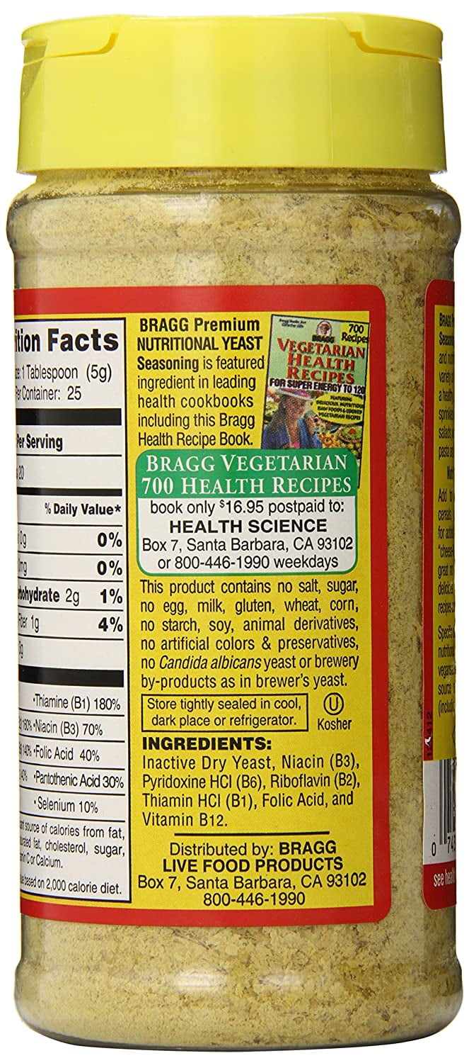 Bragg Seasoning Nutritional Yeast Vegan 4.5 oz – California Ranch Market