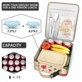 thumbnail image 4 of Small Insulated Lunch Bag with Handle, Lunch Box Tote for Women Men Leakproof Waterproof Lunch Tote for Work Picnic Camping Strawberry Cute, 4 of 6
