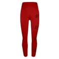 thumbnail image 5 of lcziwo Limited Time Sales of The Day, Women's Valentine Day Leggings Novelty Letter Graphic Print Tight Yoga Pants Casual Elastic High Waisted Tummy Control Sport Leggings Red S, 5 of 7
