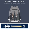 thumbnail image 5 of FORMRS Unisex School Backpack 17" Student Travel Bag with Laptop Compartment, Beige Christmas Trees, 5 of 7