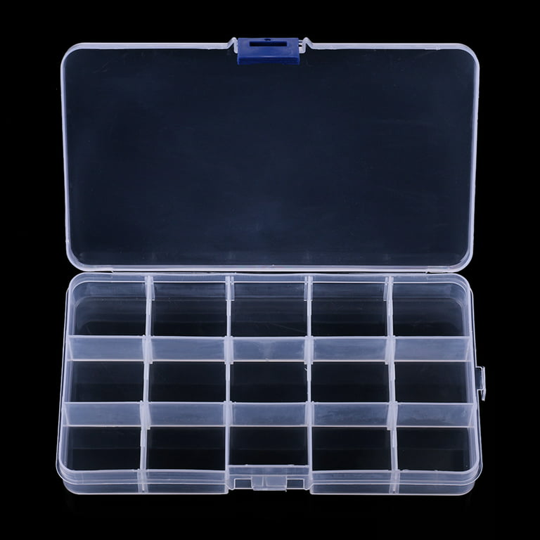 Ycolew Premium 15 Compartments Tackle Boxes, Tackle Utility Boxes, Plastic Box  Storage Organizer Box with Adjustable Dividers, Fishing Tackle Storage Box  Organizer 