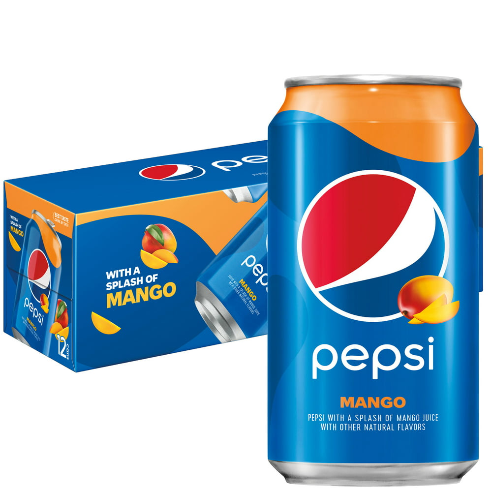 (12 Cans) Pepsi Mango Soda, 12 fl oz - Walmart.com - Walmart.com