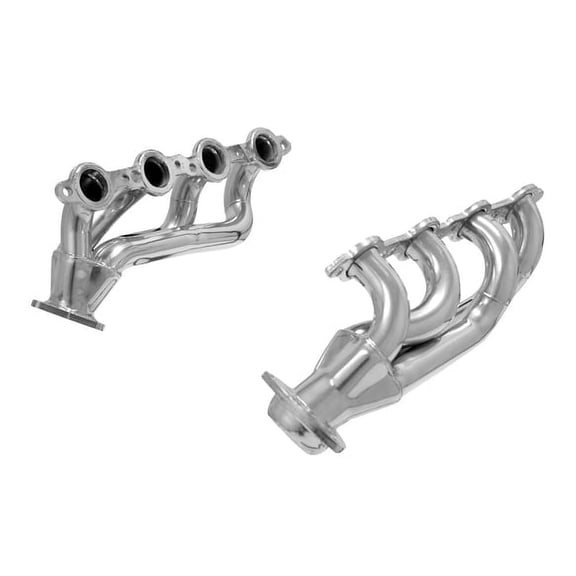 Flowmaster 814123 Header 409S - Block Hugger - 2.50 in. Stock Flange Outlet - Pair