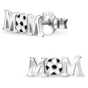 Hypoallergenic Sterling Silver "Soccer Mom" Stud Earrings (Nickel Free)