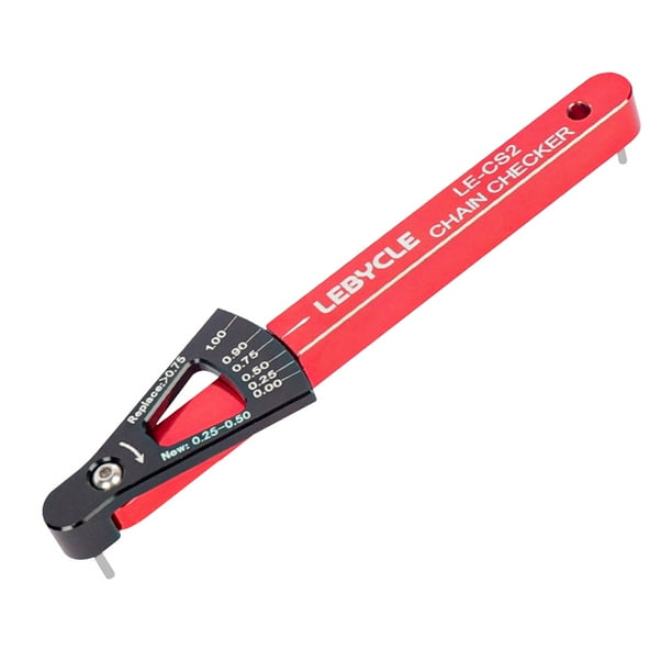 Verificador de eslabones multifuncionales Herramientas indicadoras de desgaste de cadena de bicicleta de carretera MTB
