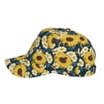 thumbnail image 5 of Naloa Original Classic Low Profile Hat Men Women Baseball Cap Dad Hat Adjustable Unconstructed Sunflowers Print Cap, 5 of 9