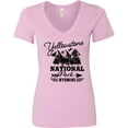thumbnail image 3 of Inktastic Wyoming Yellowstone National Park Women's V-Neck T-Shirt, 3 of 5