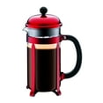 thumbnail image 6 of Chambord French Press Coffee Maker, 34 Oz., Red Stainless Steel, 6 of 7