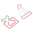 thumbnail image 3 of 100 clips de papel metálicos de estilo único a prueba de herrumbre resistentes para clasificación de archivos de notas de oficina, 3 of 8